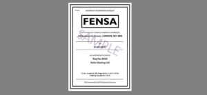 Fensa Certificate